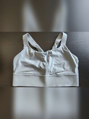 Athleta Grey Cross-Back Sports Bra